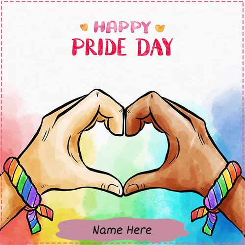 Gay Pride Day Greeting Cards 2019 With Name